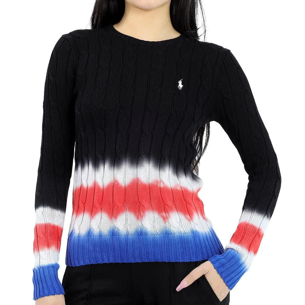 商品Ralph Lauren|Polo Ralph Lauren Ladies Tie Dye Cable Knit Sweater, Size X-Small,价格¥487,第1张图片
