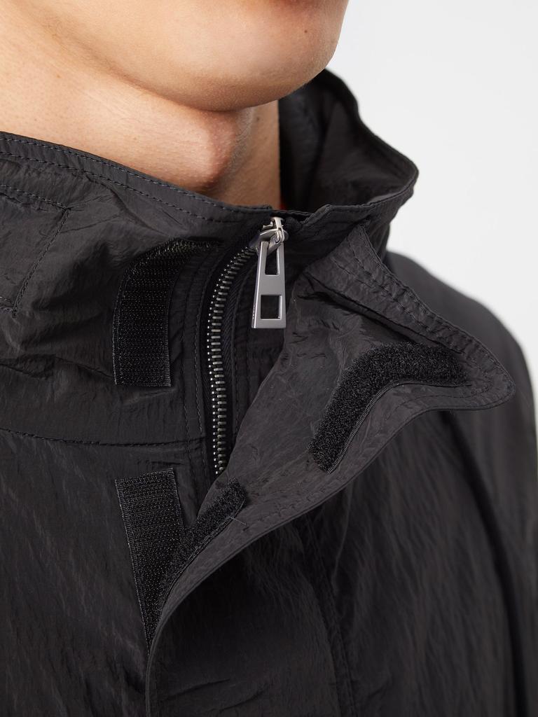 Crinkled-nylon hooded parka jacket商品第4张图片规格展示