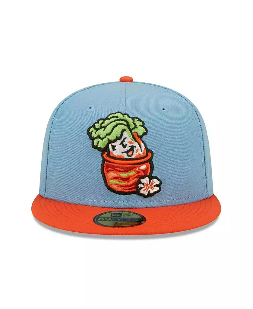 商品New Era|Men's Light Blue Montgomery Biscuits Montgomery Kimchi Theme Night 59FIFTY Fitted Hat,价格¥313,第4张图片详细描述