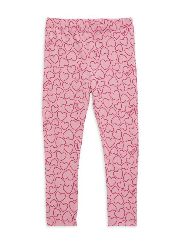 商品Juicy Couture|Little Girl’s 2-Piece Faux Shearling Pullover & Heart Leggings Set,价格¥113,第3张图片详细描述