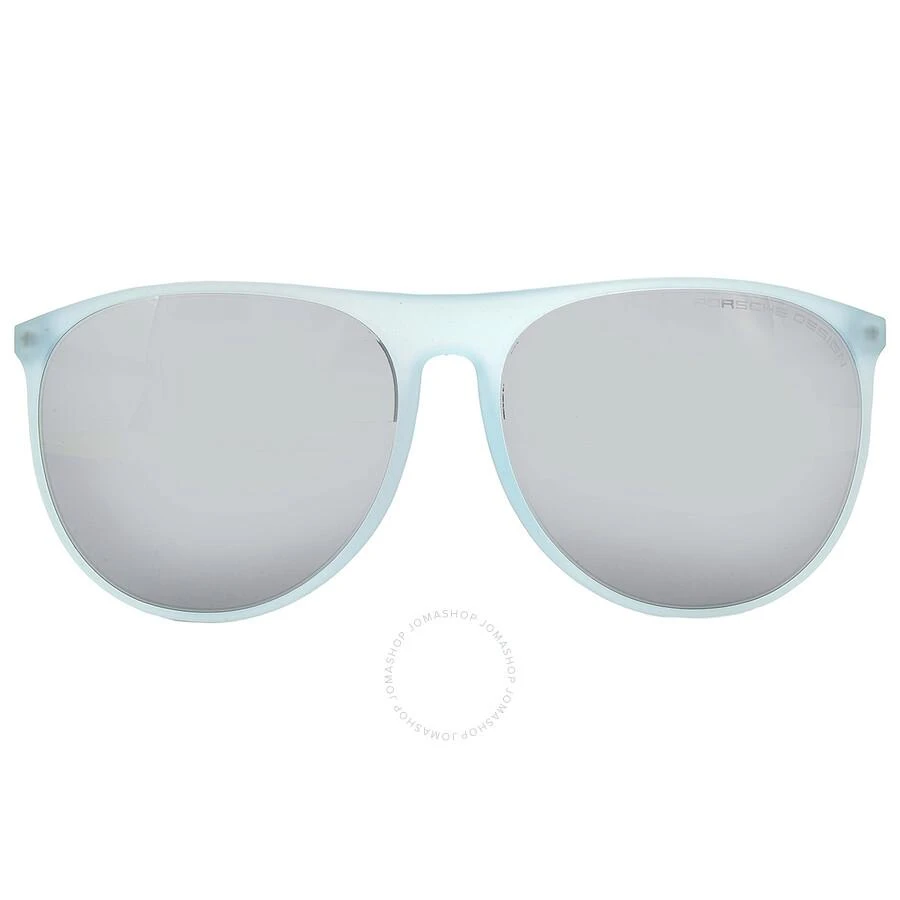 商品Porsche Design|Grey Oval Unisex Sunglasses P8596 D 58,价格¥596,第1张图片