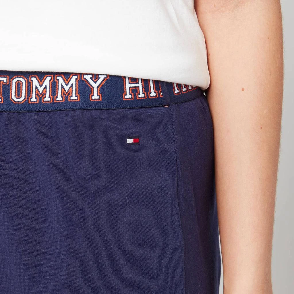 商品Tommy Hilfiger|Tommy Hilfiger Women's Sustainable T-Shirt And Shorts Set - White/Yale Navy,价格¥273,第3张图片详细描述