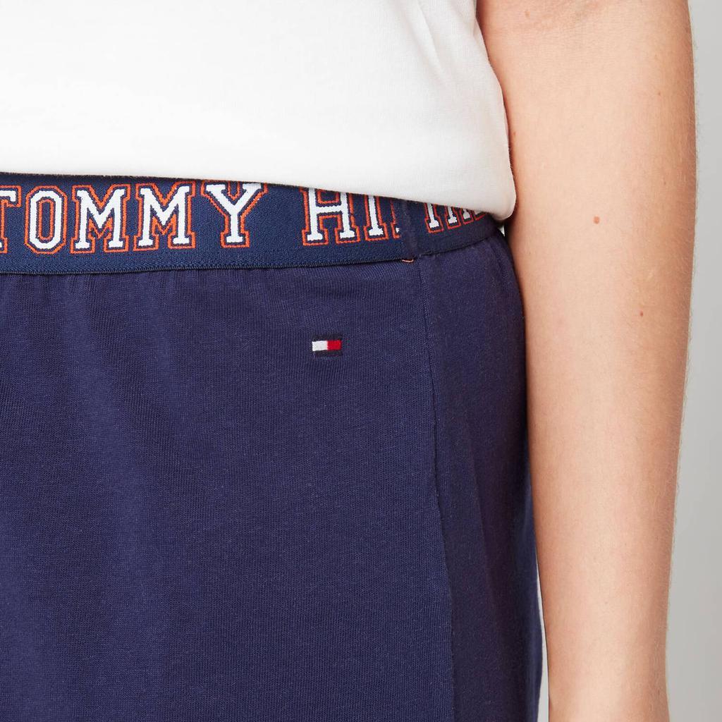 商品Tommy Hilfiger|Tommy Hilfiger Women's Sustainable T-Shirt And Shorts Set - White/Yale Navy,价格¥265,第5张图片详细描述