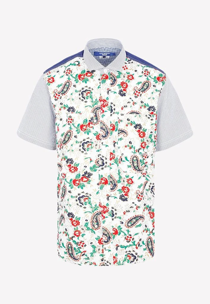 商品Junya Watanabe|Floral Print Short-Sleeved Shirt,价格¥2538,第1张图片