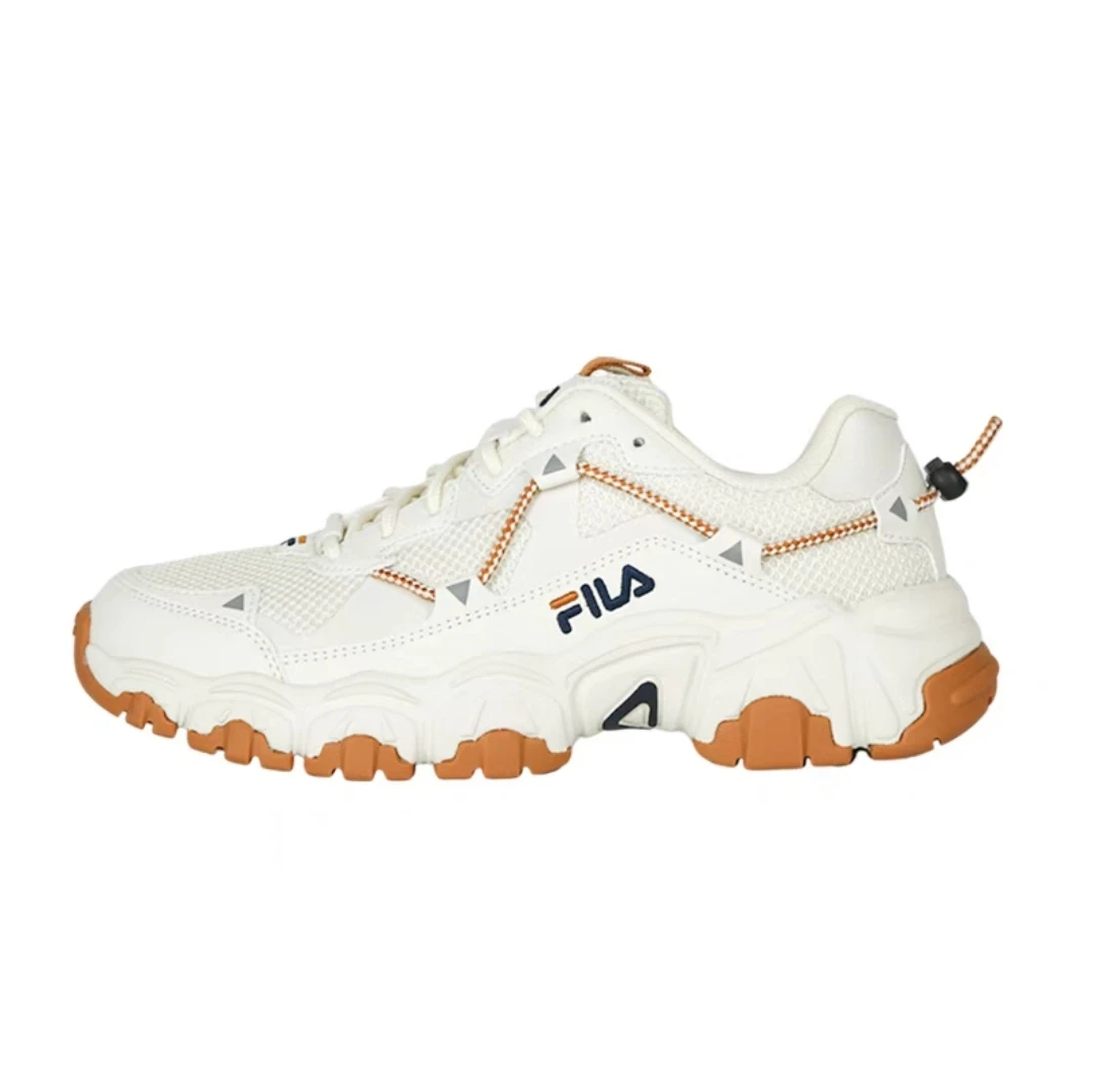 商品Fila|【享贝家】ZY -（预售款） 斐乐 Fila 米色猫爪 透气跑鞋 运动鞋 韩版 新款 男女同款  1JM02570F-920,价格¥272,第1张图片