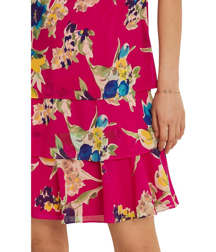 商品Ralph Lauren|Floral Georgette Sleeveless Dress,价格¥457,第5张图片详细描述