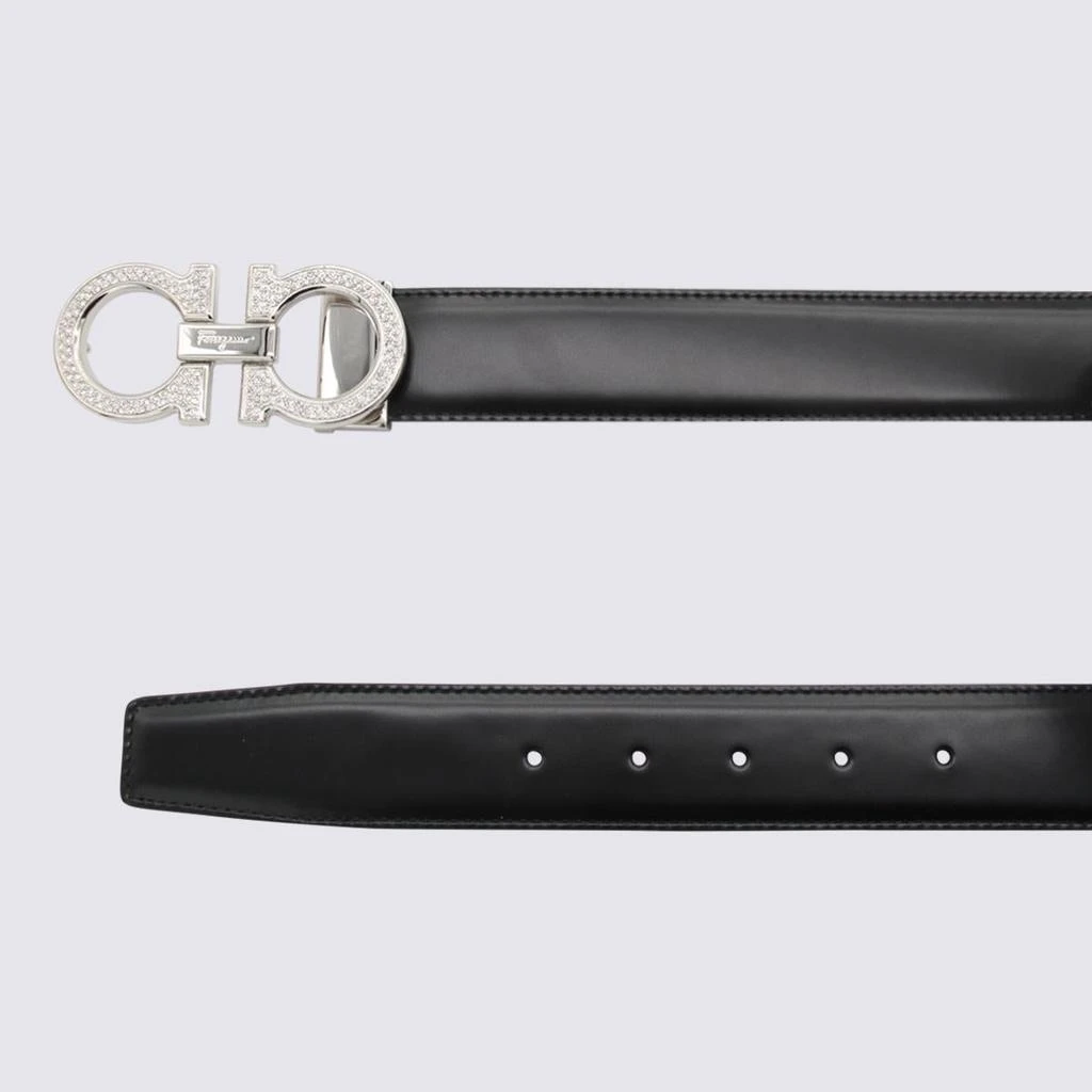 商品Salvatore Ferragamo|FERRAGAMO BLACK AND RED LEATHER REVERSIBLE GANCINI BELT,价格¥4088,第2张图片详细描述