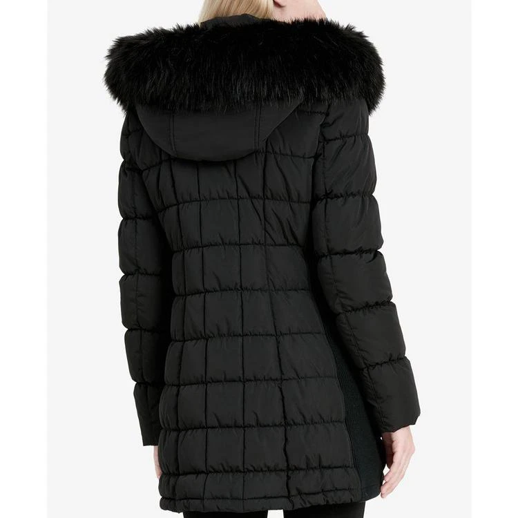 商品Calvin Klein|Faux-Fur-Trim Layered Puffer Coat,价格¥973,第2张图片详细描述