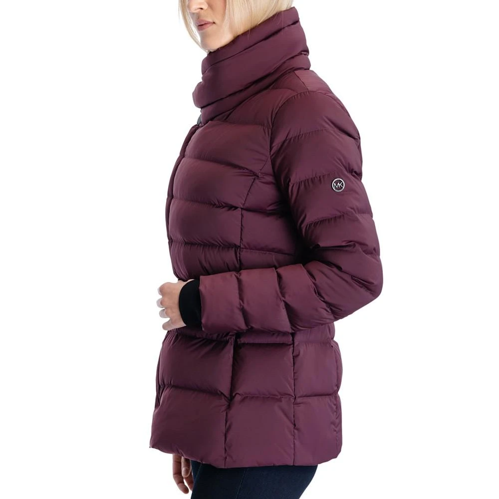 商品Michael Kors|Women's Asymmetric Belted Packable Down Puffer Coat,价格¥1312,第3张图片详细描述