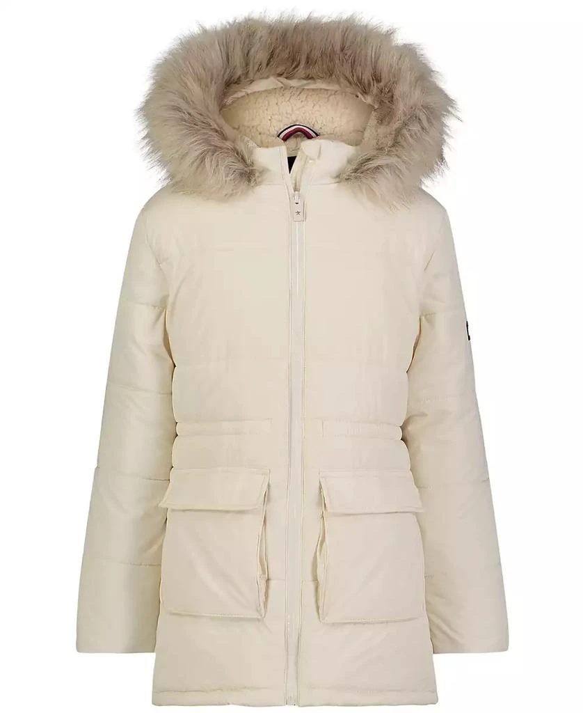 商品Tommy Hilfiger|Big Girls Patch Pocket Anorak Puffer,价格¥371,第2张图片详细描述