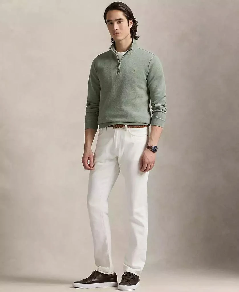 商品Ralph Lauren|Men's Double-Knit Mesh Quarter-Zip Pullover,价格¥1109,第4张图片详细描述