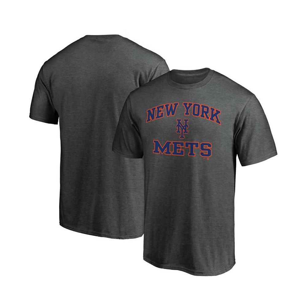 Men's Big and Tall Charcoal New York Mets Heart Soul T-shirt商品第1张图片规格展示