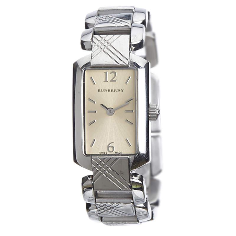 Burberry Silver Stainless Steel Signature BU4212 Women's Wristwatch 18MM商品第2张图片规格展示