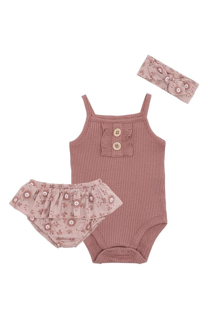 商品Petit Lem|Ribbed Bodysuit 3-Piece Set,价格¥81,第1张图片