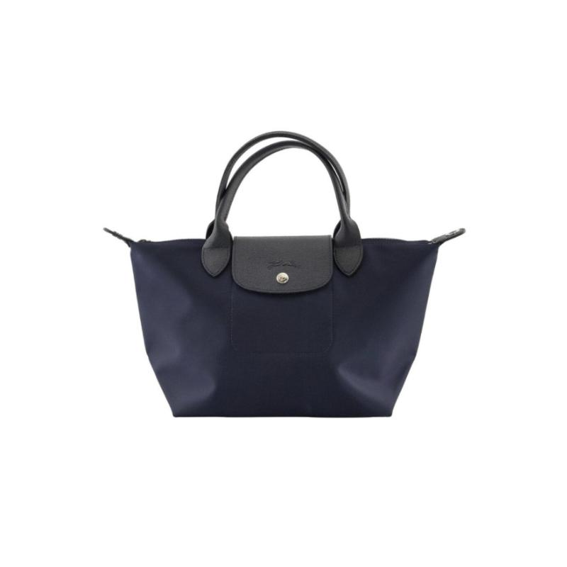 珑骧 LONGCHAMP 奢侈品 女士LE PLIAGE NÉO系列小号海军蓝织物短柄手提斜跨包商品第1张图片规格展示