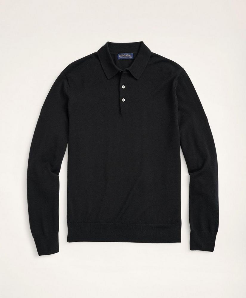 Merino Wool Polo Sweater商品第1张图片规格展示
