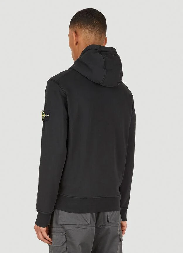 商品Stone Island|Compass Patch Hooded Sweatshirt in Black,价格¥2726,第4张图片详细描述