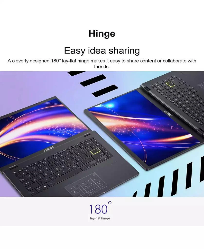 商品ASUS|14" Daily Traditional Laptop Intel Celeron N4500 4GB RAM Intel UHD Graphics 64GB eMMC Storage Windows 11 Home FHD 60Hz - Blue,价格¥1453,第4张图片详细描述