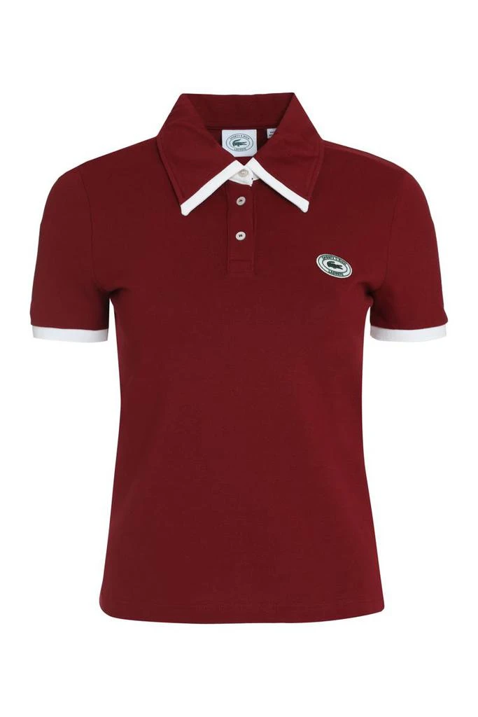 商品Sporty & Rich|SPORTY & RICH LACOSTE X SPORTY & RICH - COTTON-PIQUÉ POLO SHIRT,价格¥959,第1张图片