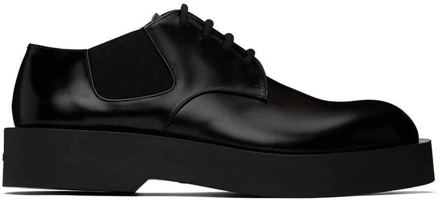 商品Jil Sander|Black Lace-Up Derbys,价格¥5937,第1张图片