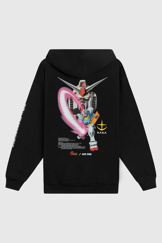 商品Dim Mak|Dim Mak x Gundam Mobile Suit - Gundam Hoodie - Black,价格¥180,第2张图片详细描述