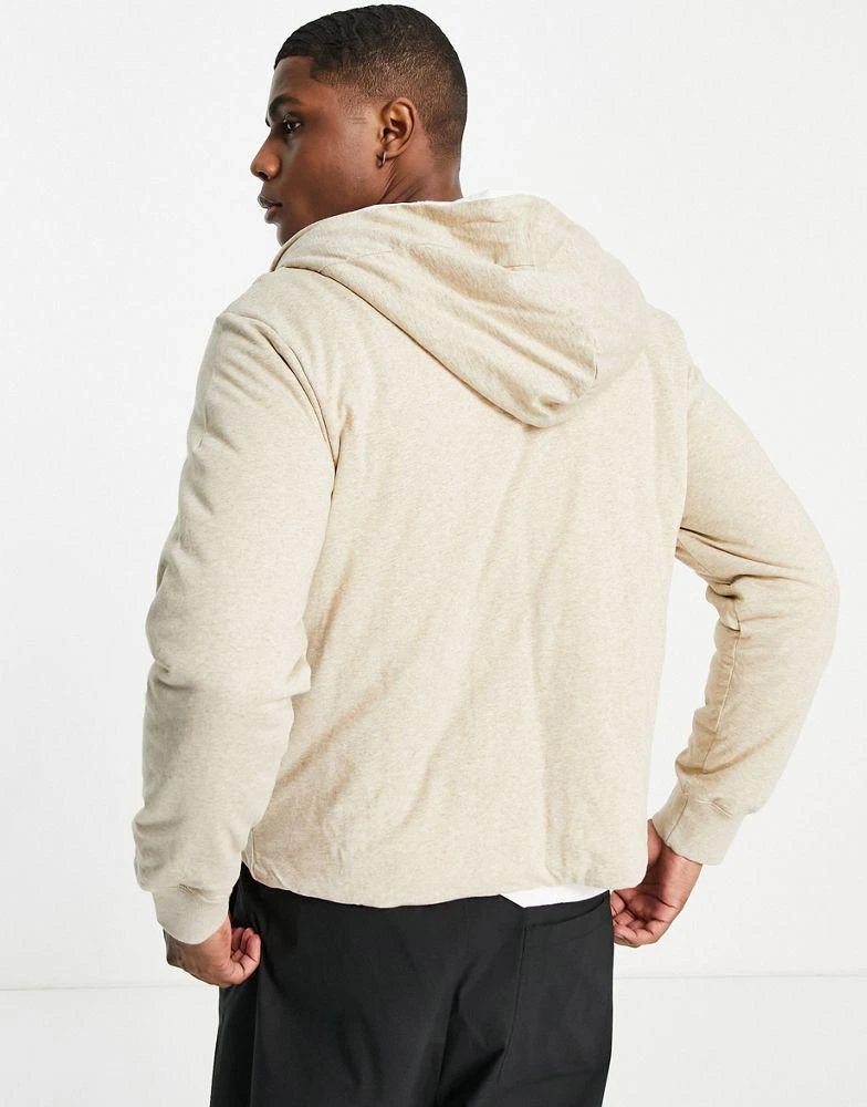 商品NIKE|Nike Premium Essentials heavyweight zip up hoodie in stone,价格¥482,第4张图片详细描述