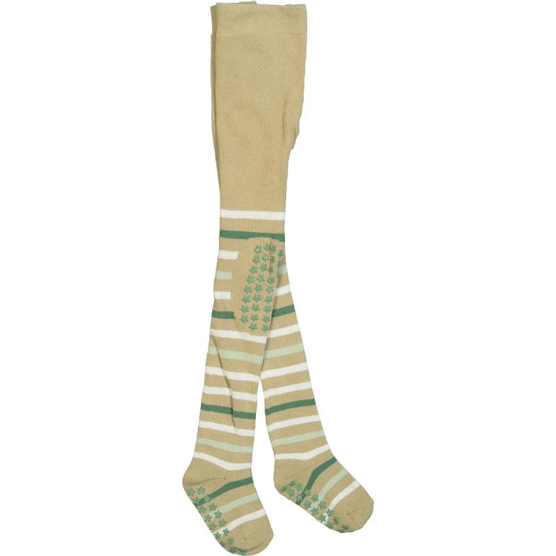 商品FALKE|Striped baby tights with non slip detailing in olive green,价格¥213,第1张图片