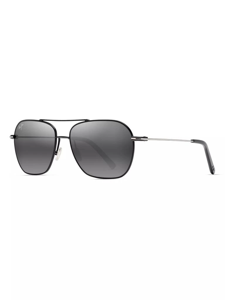 商品Maui Jim|Mano 57MM Square Aviator Sunglasses,价格¥2829,第2张图片详细描述
