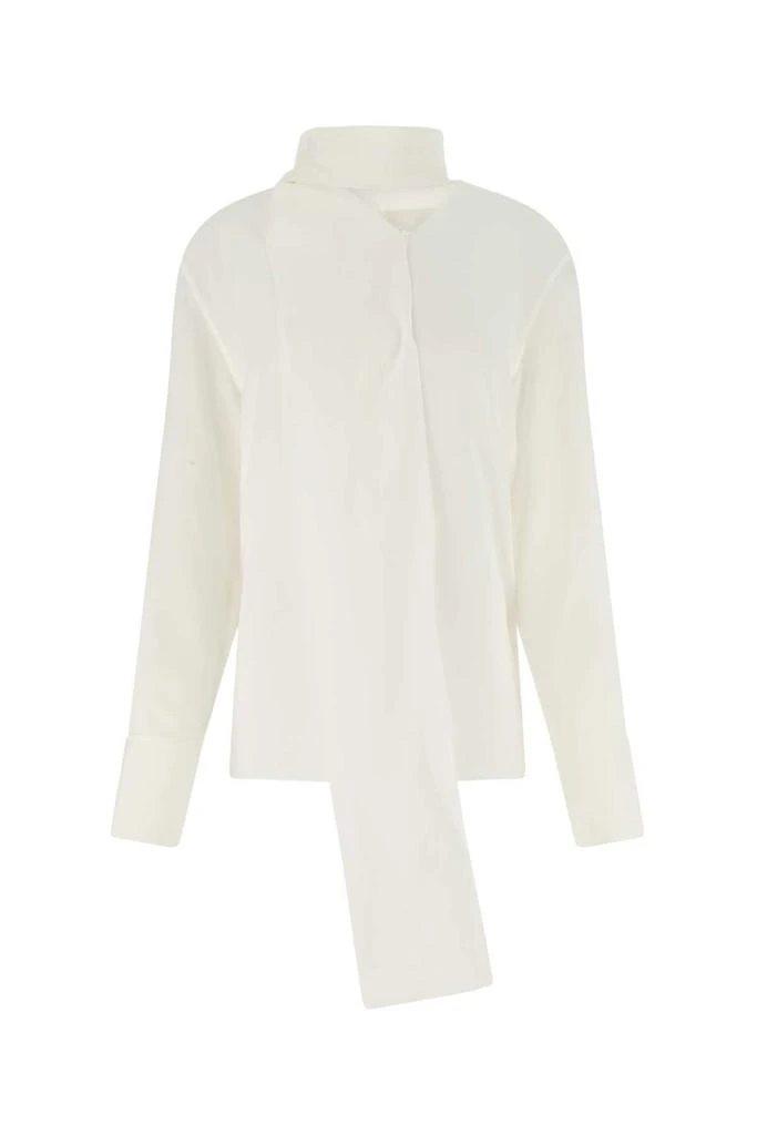 商品Givenchy|Givenchy Scarf Collar Long-Sleeved Shirt,价格¥4461,第1张图片