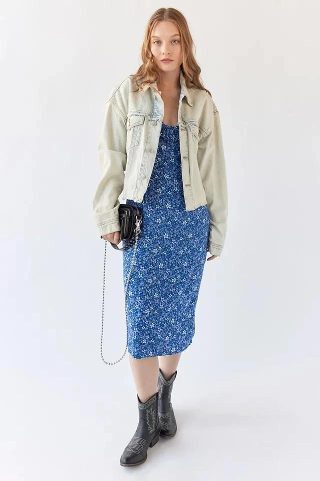 商品Motel|Motel Elleta Floral Midi Dress,价格¥263,第4张图片详细描述