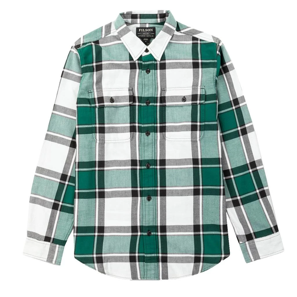 商品Filson|Filson Scout Shirt White Green Black,价格¥1203,第1张图片