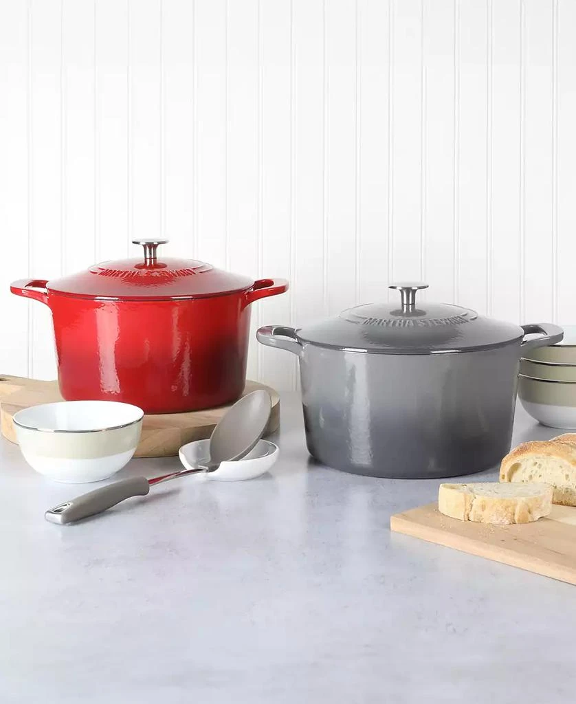 商品Martha Stewart|Gatwick Enamel Cast Iron 7 Quart Dutch Oven,价格¥1037,第3张图片详细描述
