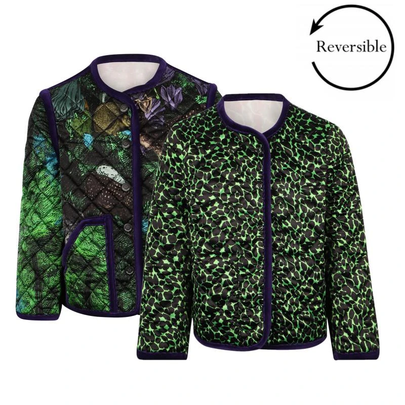 商品SHIRTAPORTER|Magical forest print reversible quilted jacket in green,价格¥2134,第1张图片