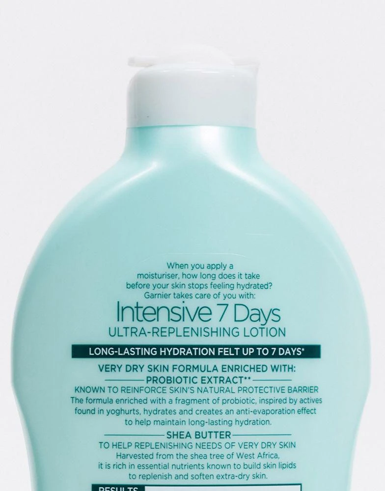 商品Garnier|Garnier Intensive 7 Days Shea Butter Probiotic Extract Body Lotion Dry Skin 400ml,价格¥59,第2张图片详细描述