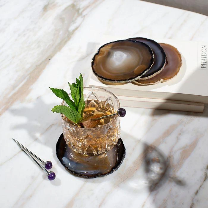 商品ANNA New York|Pedra Gemstone Coasters, Set of 4,价格¥675,第3张图片详细描述