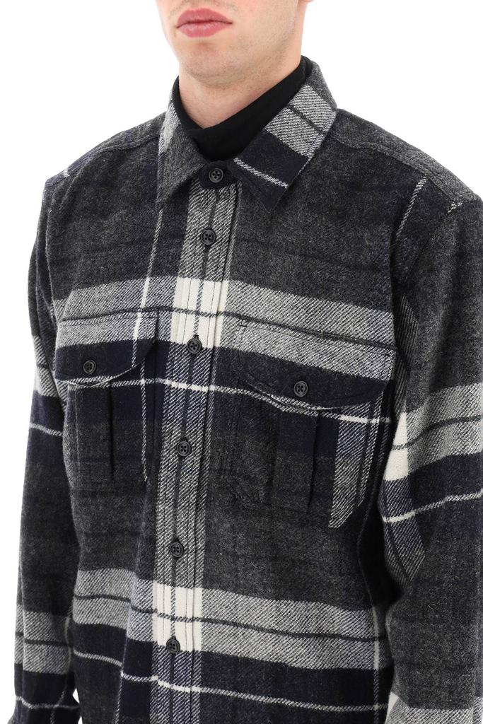 CHECK VIRGIN WOOL FLANNEL SHIRT商品第5张图片规格展示