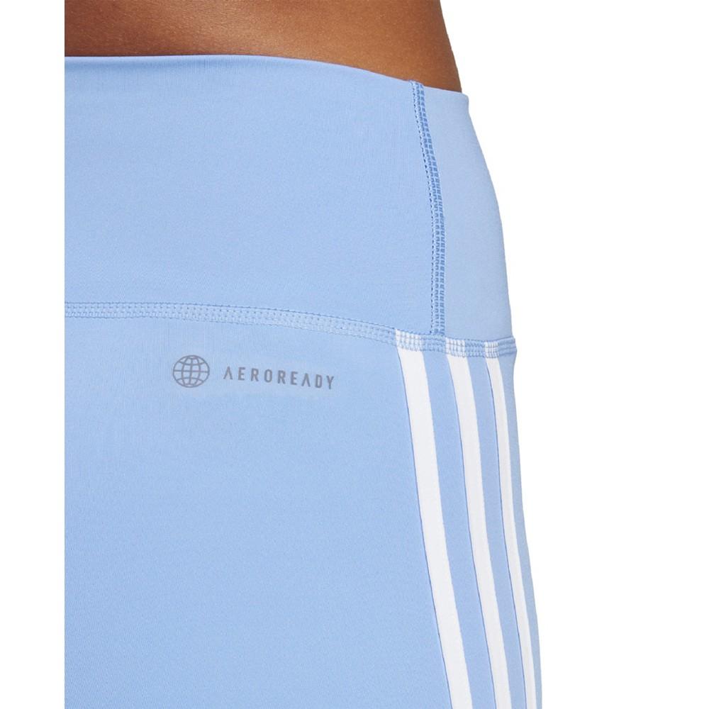 Women's Training Essentials 3-Stripes High-Waisted Short Leggings商品第4张图片规格展示