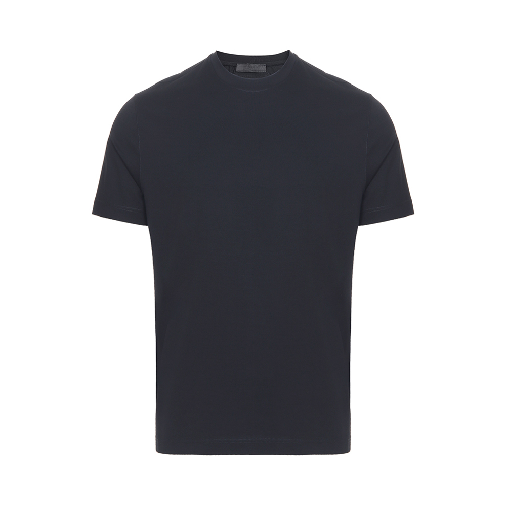 商品 Prada 普拉达 黑色圆领男士短袖T恤 UJM564-710-F0002 图
