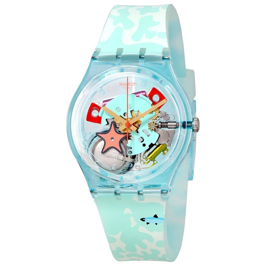 商品Swatch|Piscina Transparent Dial Ladies Watch GL121,价格¥450,第1张图片