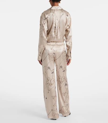 商品Victoria Beckham|印花真丝缎布睡裤,价格¥8580,第3张图片详细描述