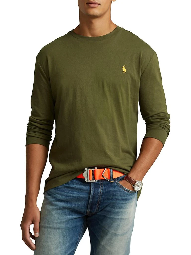 商品Ralph Lauren|Logo Cotton Crewneck Sweater,价格¥253,第3张图片详细描述