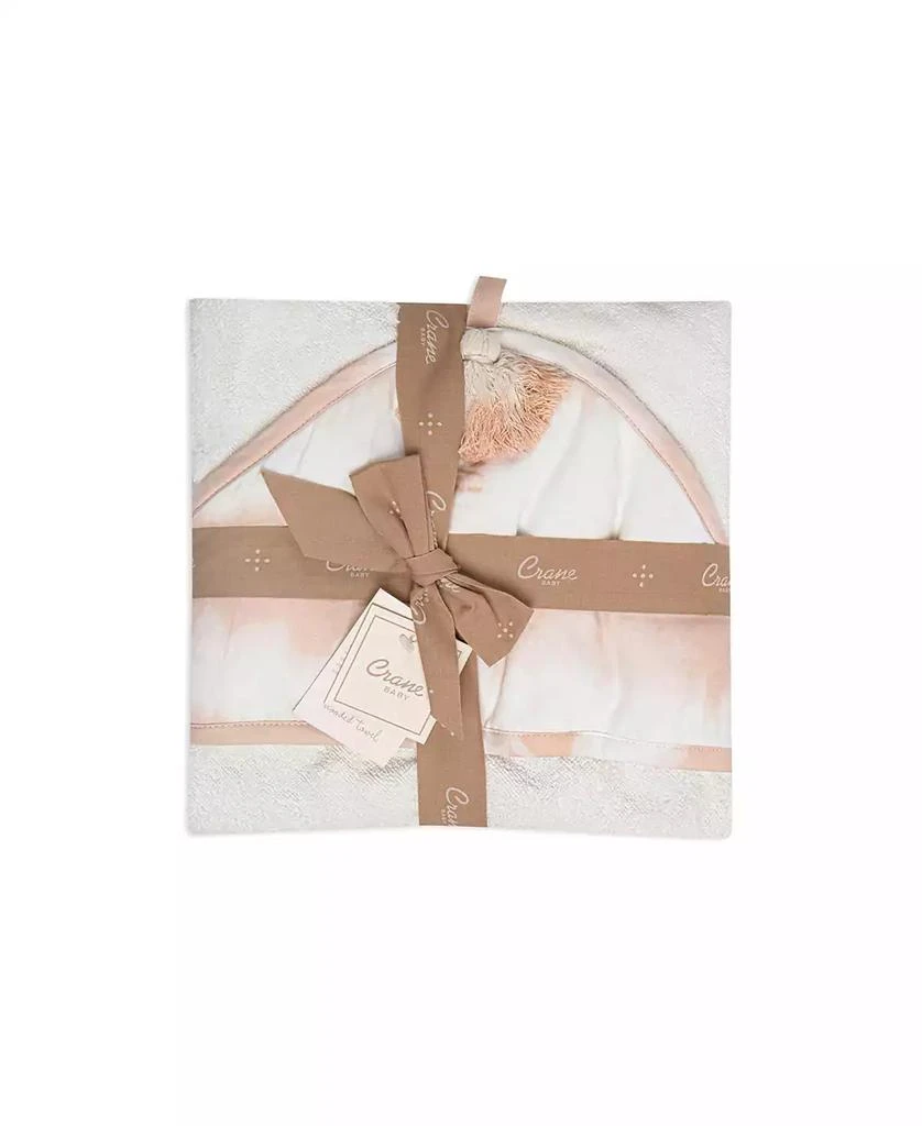 商品Crane Baby|Baby Girls Parker Cotton Neutral Hooded Bath Towel,价格¥225,第2张图片详细描述