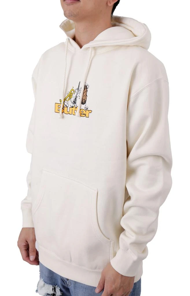 商品Butter Goods|Trio Logo Pullover Hoodie - Bone ,价格¥315,第2张图片详细描述