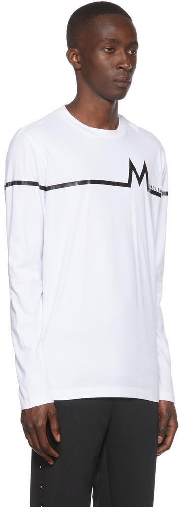 商品Moncler|白色棉质长袖 T 恤,价格¥2917,第4张图片详细描述