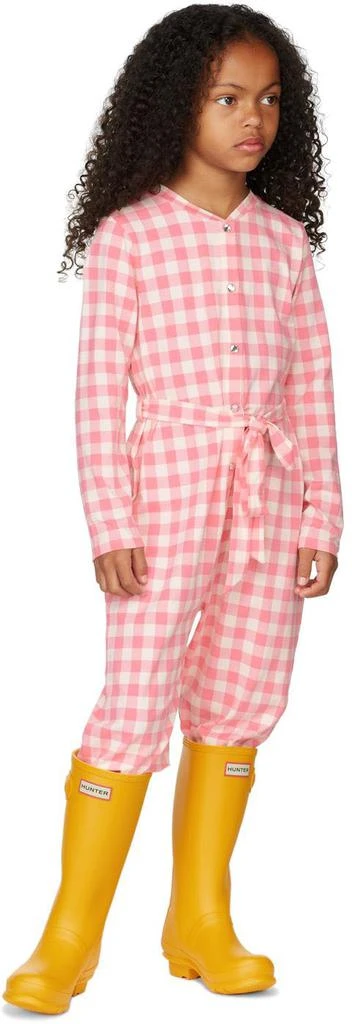 商品Mini Rodini|Kids Pink Gingham Check Jumpsuit,价格¥601,第4张图片详细描述