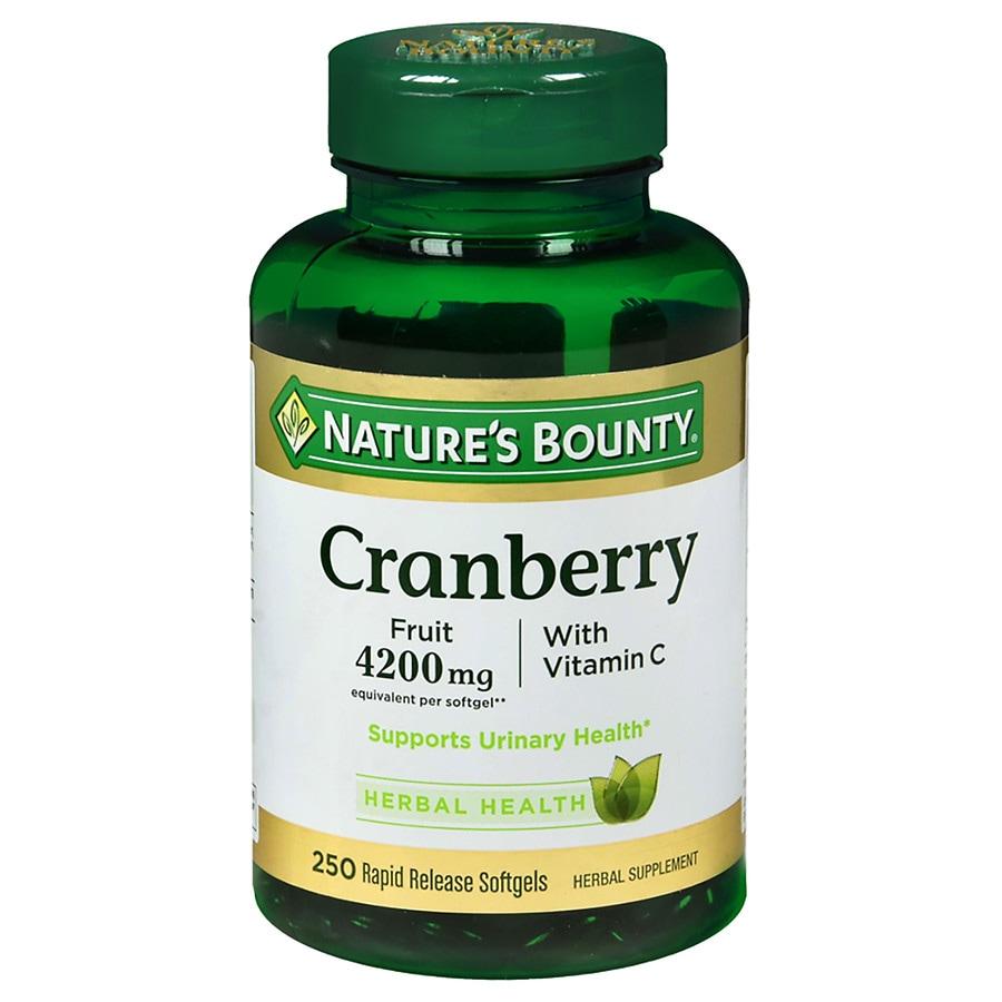 Nature's Bounty | Cranberry 4200 mg Plus Vitamin C Dietary Supplement Softgels 231.19元 商品图片