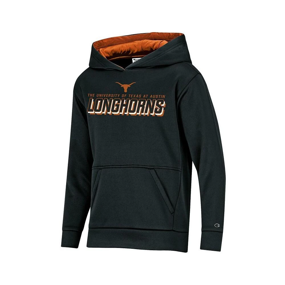 商品CHAMPION|Youth Boys Black Texas Longhorns Field Day Fast Logo Pullover Hoodie,价格¥332,第1张图片