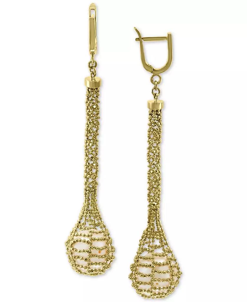 商品Effy|EFFY® Cultured Freshwater Pearl (12mm) Cage Drop Earrings in 18k Gold-Plated Sterling Silver,价格¥6347,第1张图片