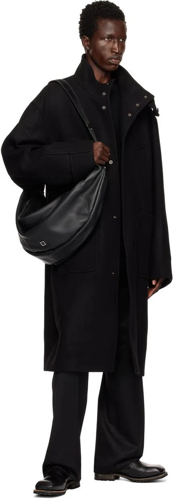 商品Wooyoungmi|Black Wool Blend High Neck Coat,价格¥4850,第4张图片详细描述