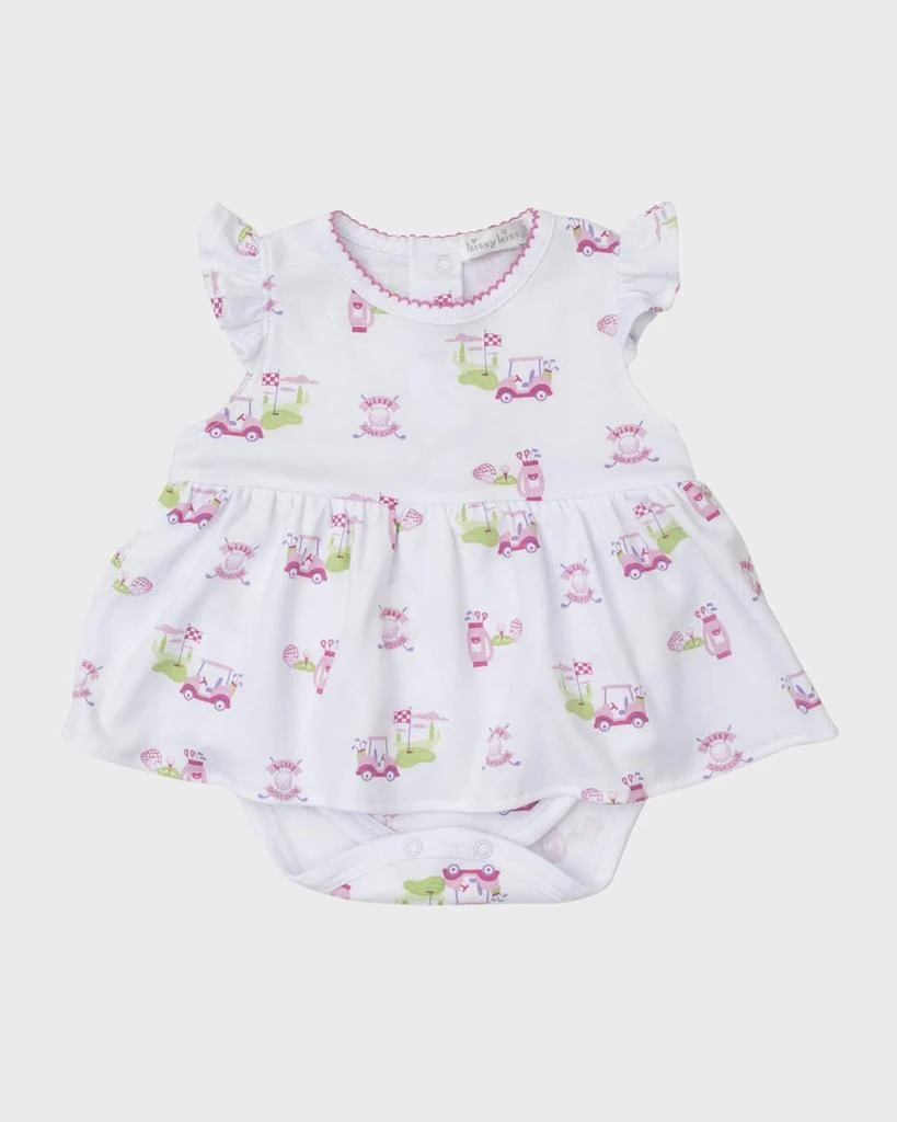 商品Kissy Kissy|Girl's Golf Club Bodysuit Dress and Floppy Hat Set, Size 0M-24M,价格¥368,第2张图片详细描述